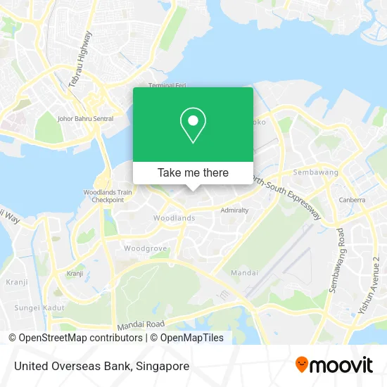 United Overseas Bank map