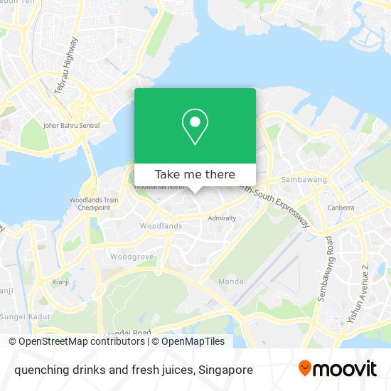 quenching drinks and fresh juices map