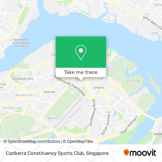 Canberra Constituency Sports Club map
