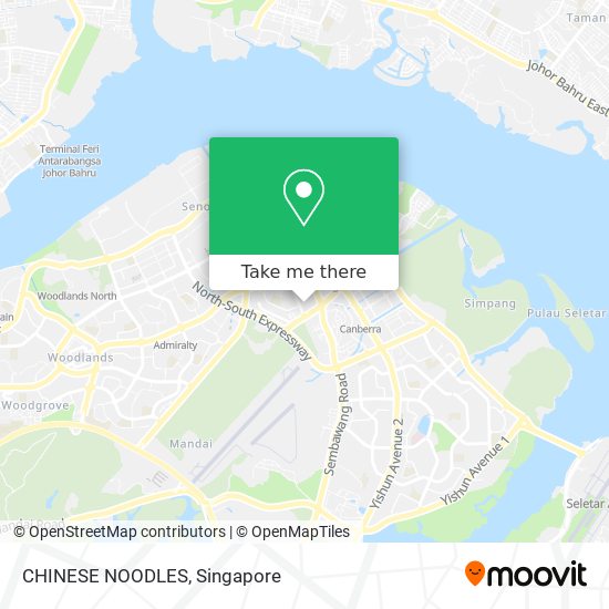 CHINESE NOODLES map