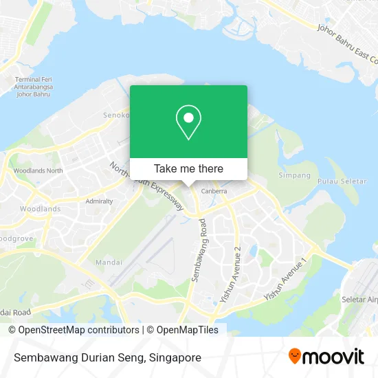Sembawang Durian Seng map
