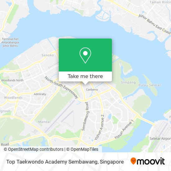 Top Taekwondo Academy Sembawang map