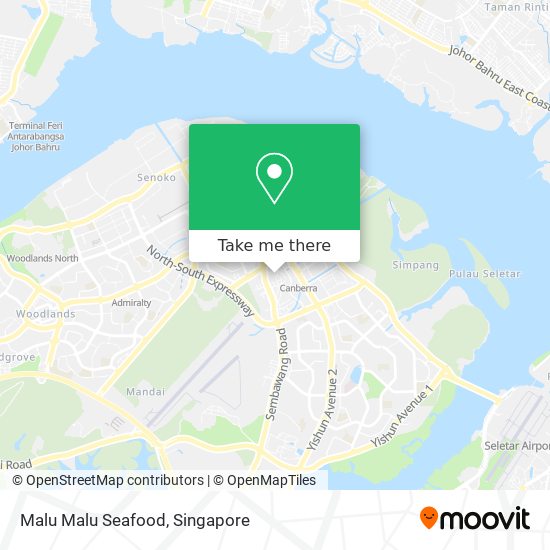 Malu Malu Seafood map