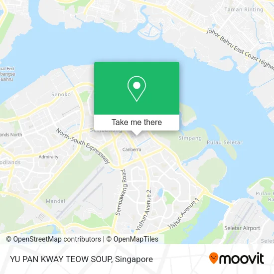 YU PAN KWAY TEOW SOUP map