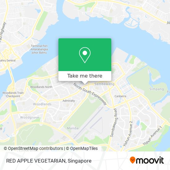 RED APPLE VEGETARIAN map
