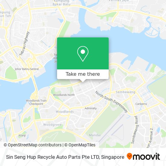 Sin Seng Hup Recycle Auto Parts Pte LTD map