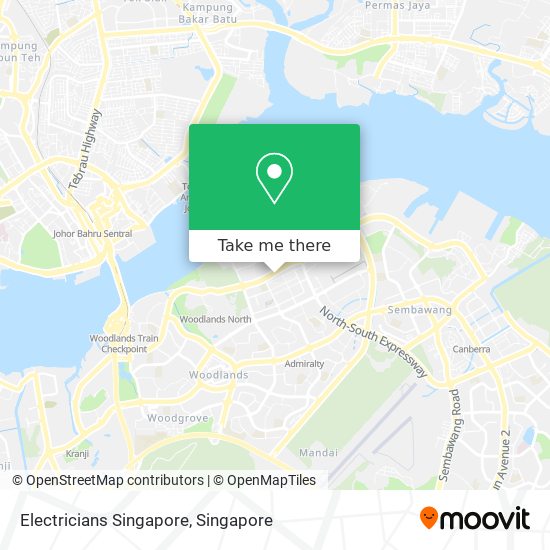 Electricians Singapore map
