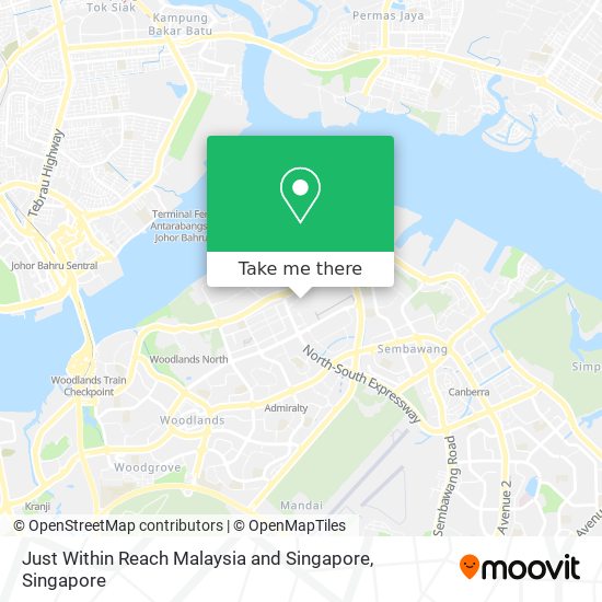 Just Within Reach Malaysia and Singapore map