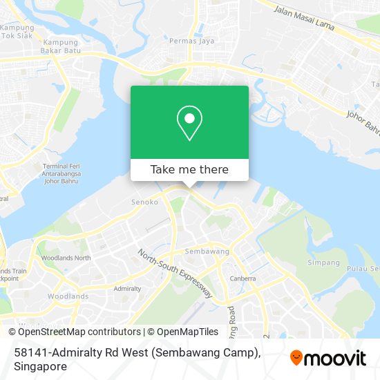 58141-Admiralty Rd West (Sembawang Camp)地图