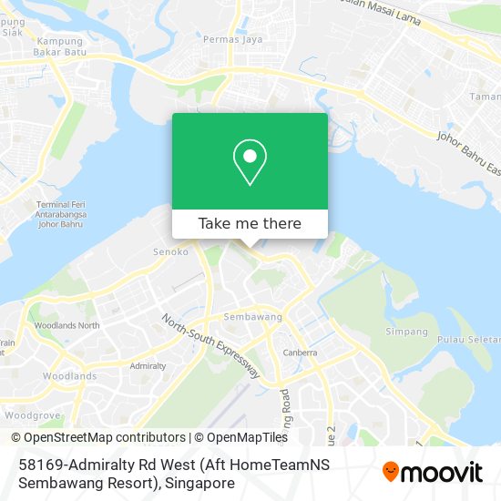 58169-Admiralty Rd West (Aft HomeTeamNS Sembawang Resort) map