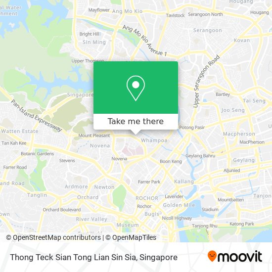 Thong Teck Sian Tong Lian Sin Sia map