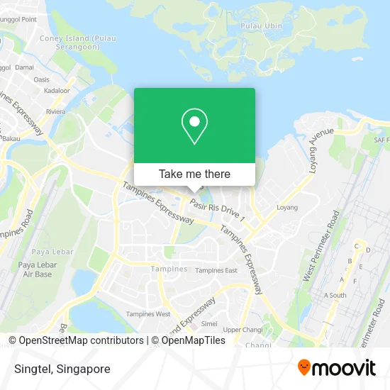 Singtel map