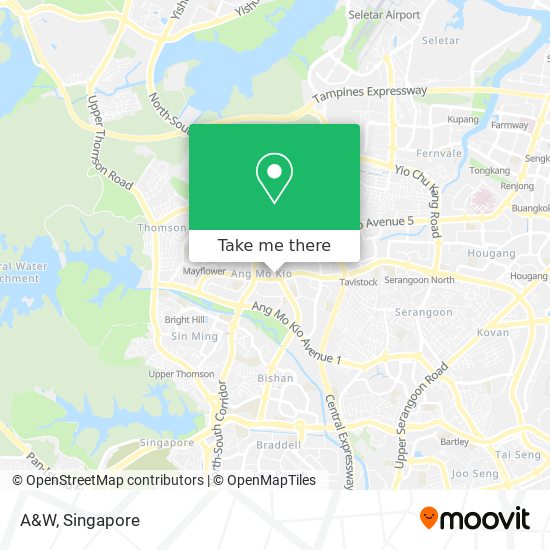 A&W map