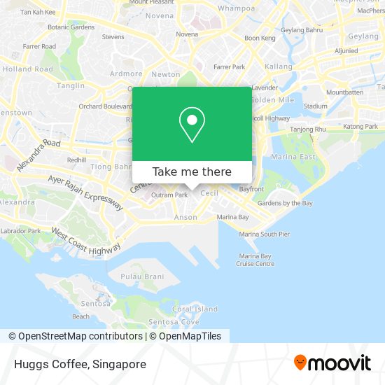 Huggs Coffee map