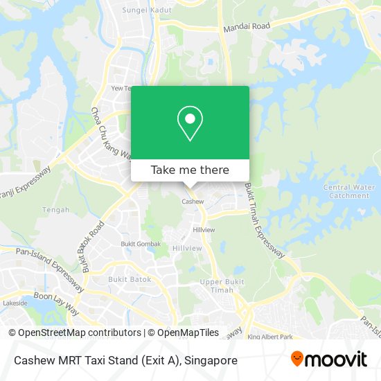 Cashew MRT Taxi Stand (Exit A)地图