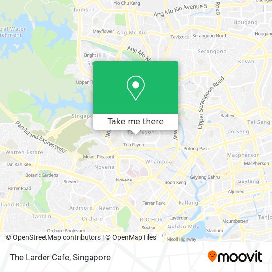 The Larder Cafe map