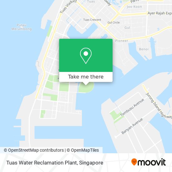 Tuas Water Reclamation Plant map