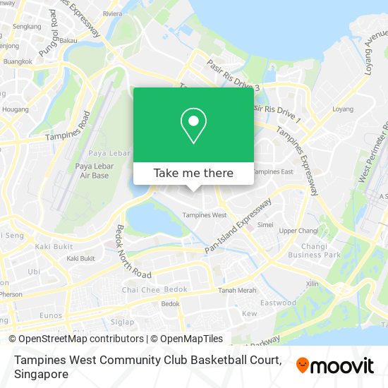 Tampines West Community Club Basketball Court map