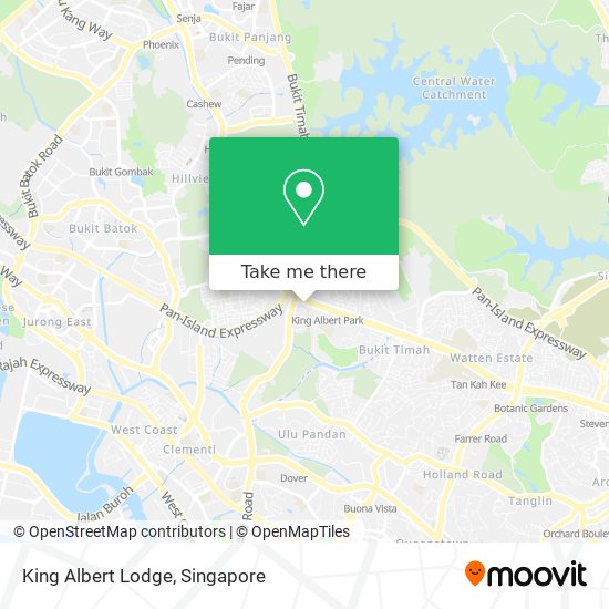 King Albert Lodge map
