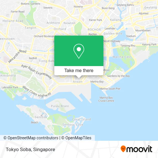 Tokyo Soba map