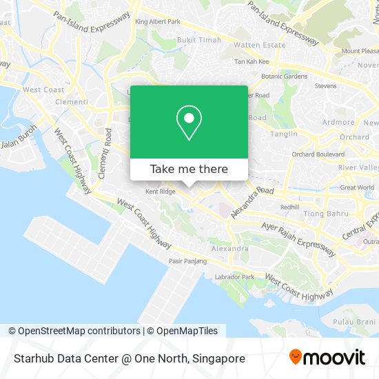 Starhub Data Center @ One North map