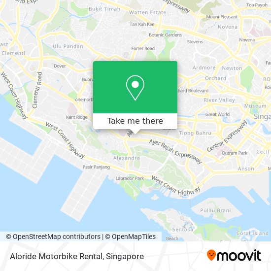 Aloride Motorbike Rental map