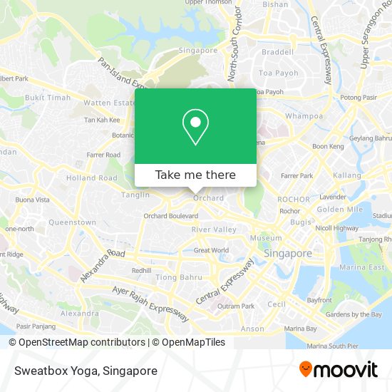 Sweatbox Yoga地图