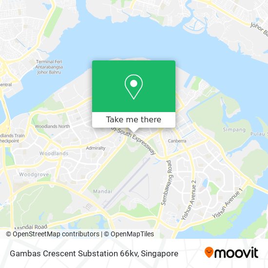 Gambas Crescent Substation 66kv map