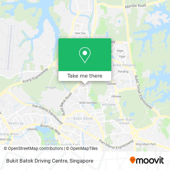 Bukit Batok Driving Centre map