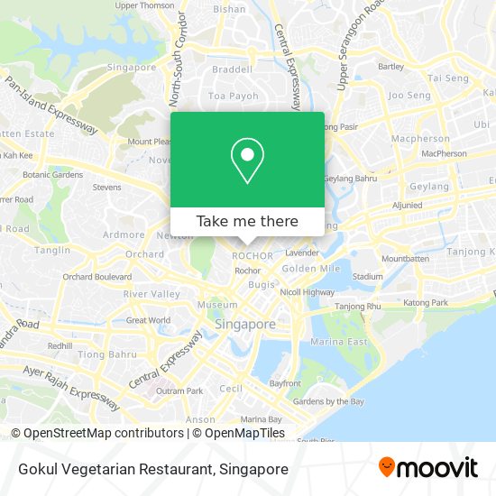 Gokul Vegetarian Restaurant地图