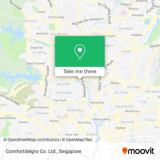 Comfortdelgro Co. Ltd. map
