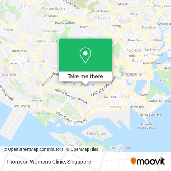 Thomson Women's Clinic map