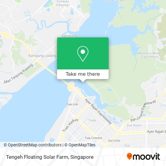 Tengeh Floating Solar Farm map