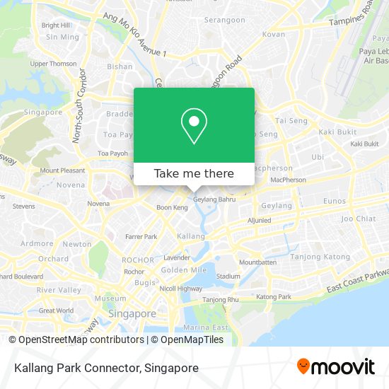 Kallang Park Connector map