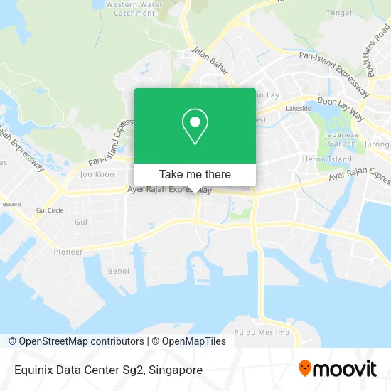 Equinix Data Center Sg2 map