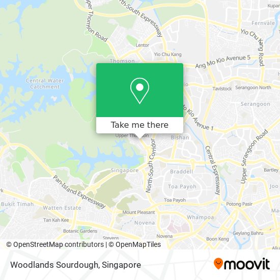 Woodlands Sourdough地图