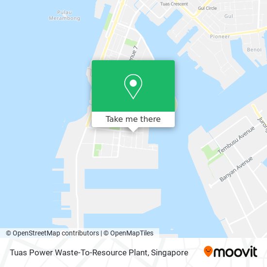 Tuas Power Waste-To-Resource Plant map