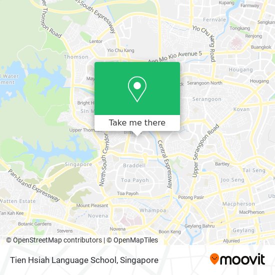 Tien Hsiah Language School map