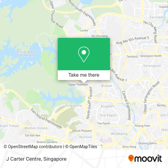 J Carter Centre map