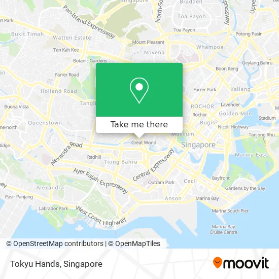 Tokyu Hands地图