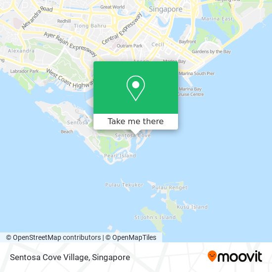 Sentosa Cove Village map