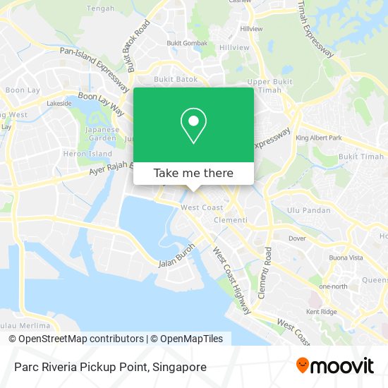 Parc Riveria Pickup Point map