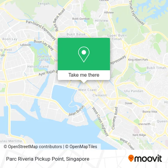 Parc Riveria Pickup Point map
