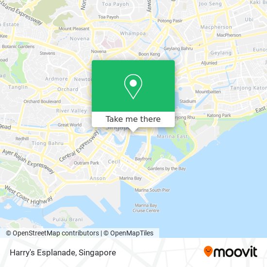 Harry's Esplanade map
