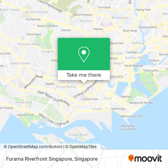 Furama Riverfront Singapore map