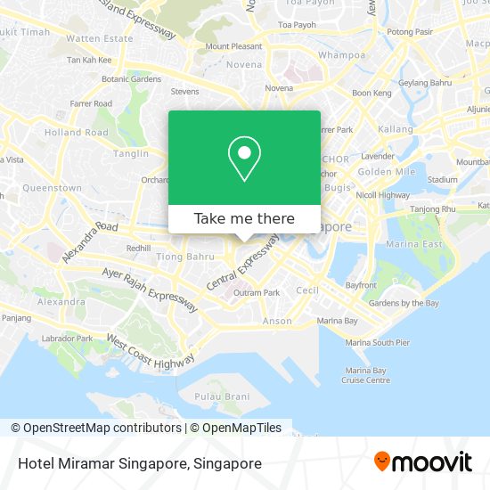 Hotel Miramar Singapore map