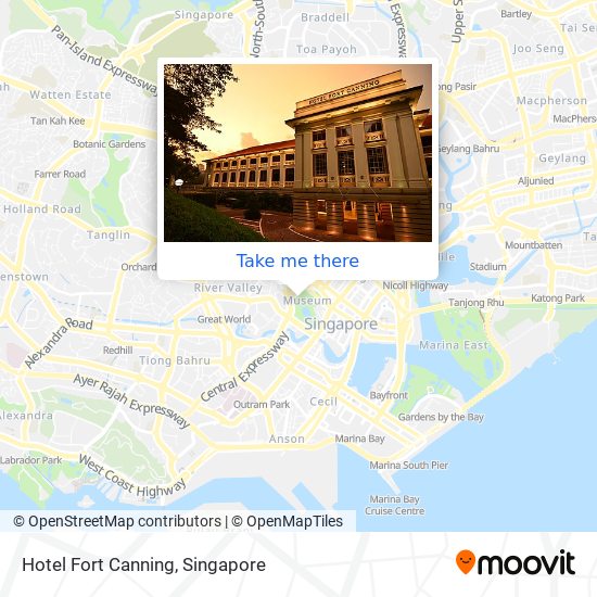 Hotel Fort Canning map