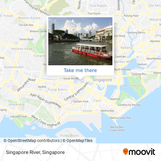 Singapore River map