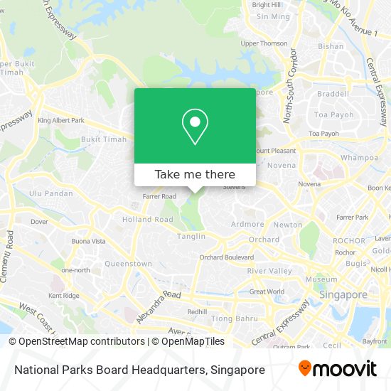 National Parks Board Headquarters map