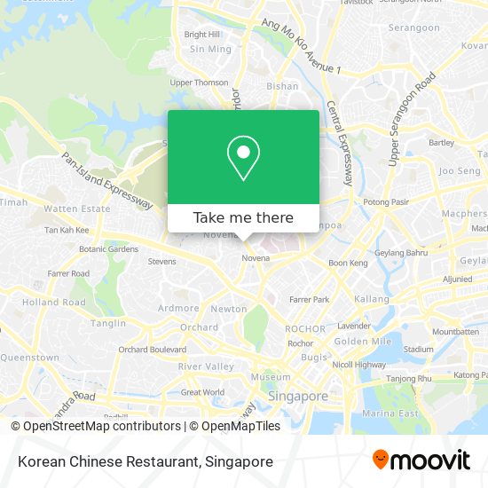 Korean Chinese Restaurant map